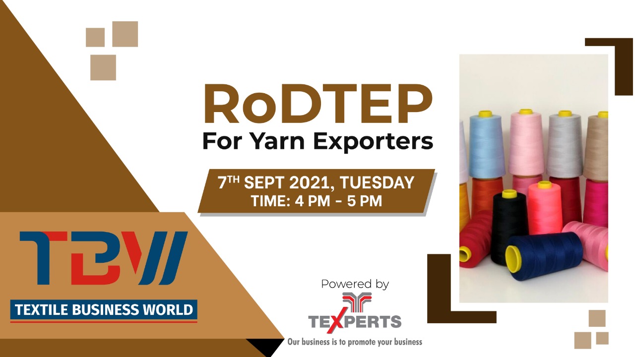 Webinar for RoDTEP for Yarn Exporters